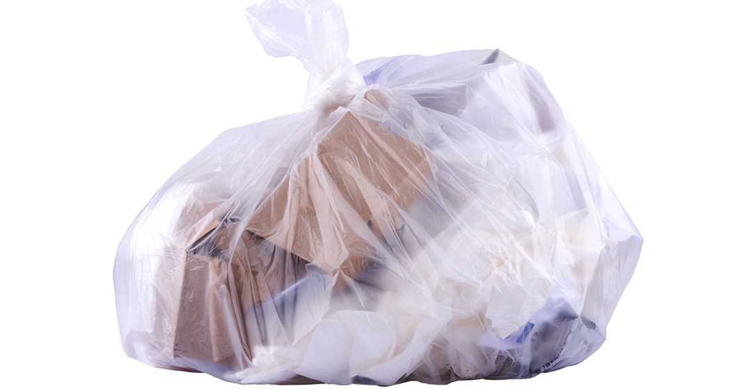 verplicht gebruik van transparante afvalzakken voor bedrijfsrestafval