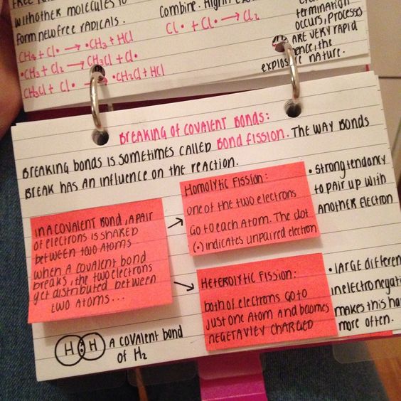 flashcards avec notes mémo