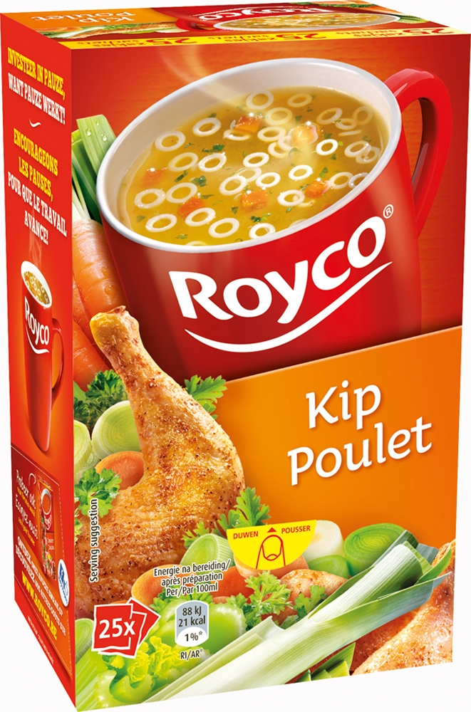 25 sachets Royco soupe aux pois avec jambon - Pandava