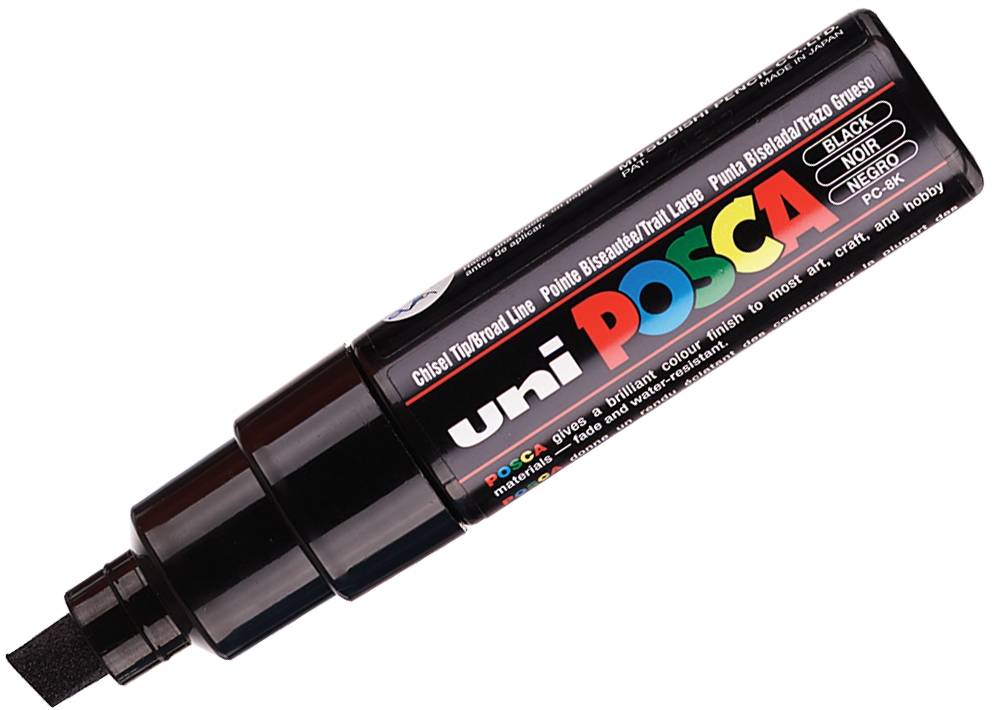 Paint Marker Uni Posca, Large 8mm noir - Pandava