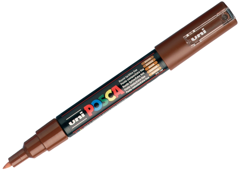 Uni POSCA marqueur peinture, PC-1MC, 0,7 mm, brun