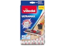 Vileda ULTRAMAX XL 4023103236752 Ensemble complet de balai à franges avec  housse extra sensible pour sols sensibles, manche de serpillère, 2 housses